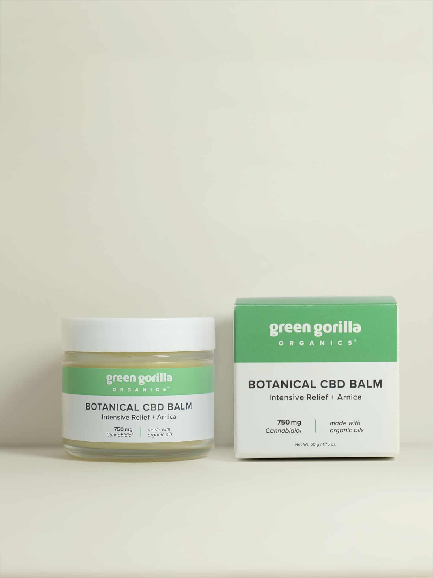 Botanical CBD Balm Intensive Relief - 750mg | Green Gorilla