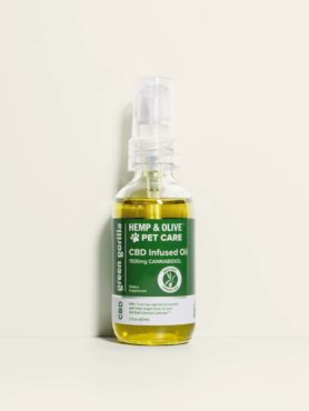 Bottle of 1500mg Green Gorilla™ pet CBD drops