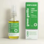 Green Gorilla™ lemon-flavored certified organic pure CBD oil 600mg bottle with a box.